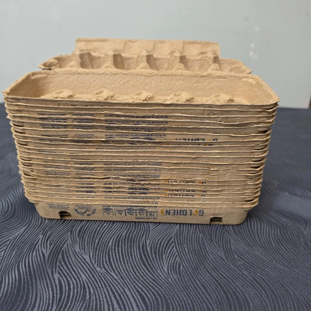 Lot of 20 Pulp Paper Egg  Recycled Pulp Paper 12-Count Large Eggs